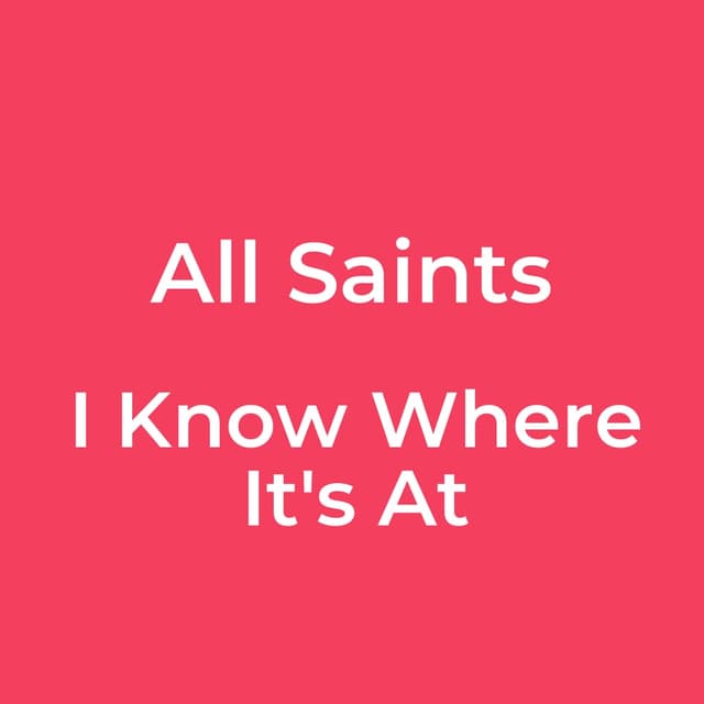 I Know Where It's At