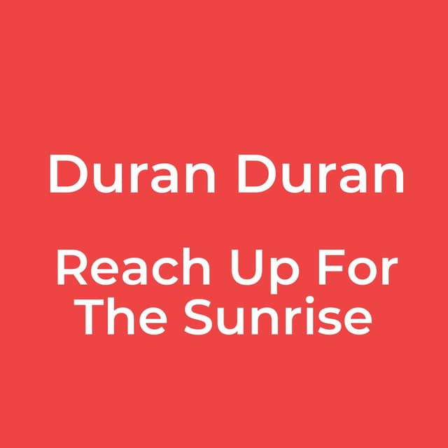 Reach Up For The Sunrise