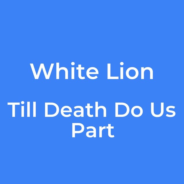 Till Death Do Us Part