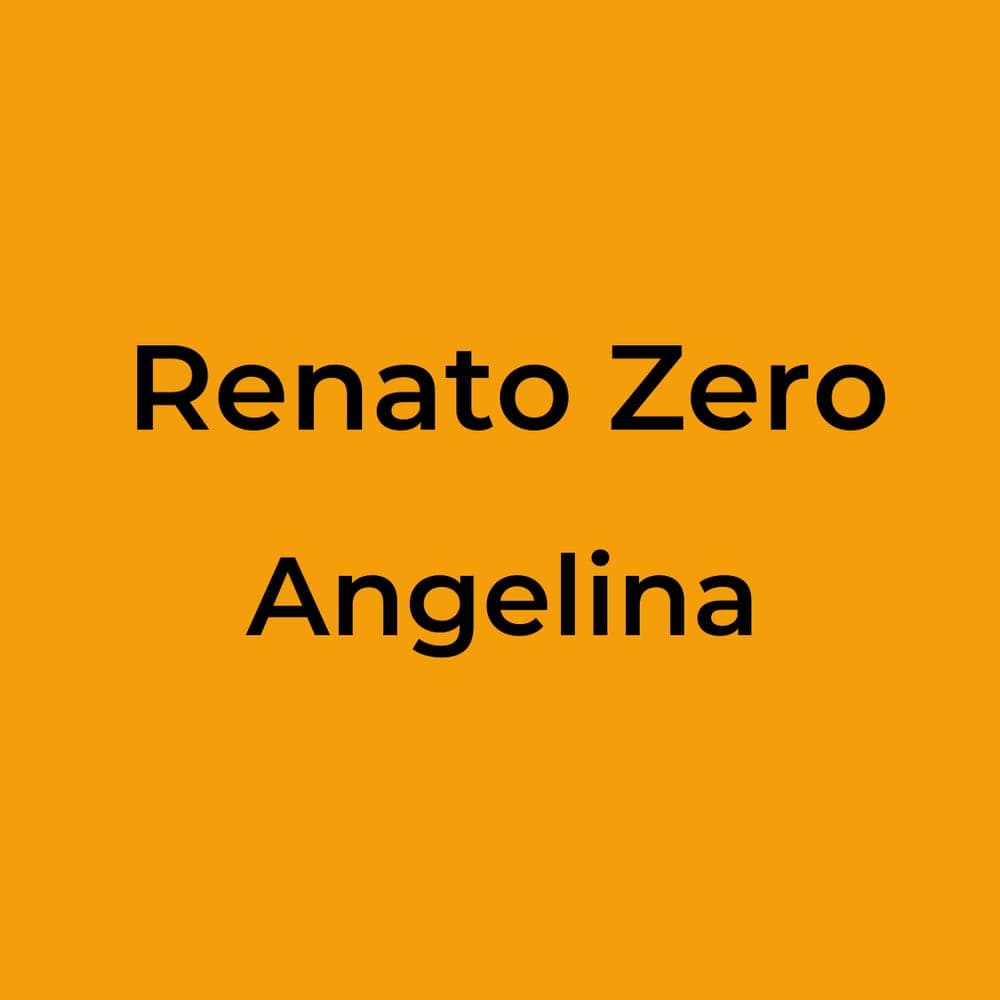 Renato Zero - Angelina