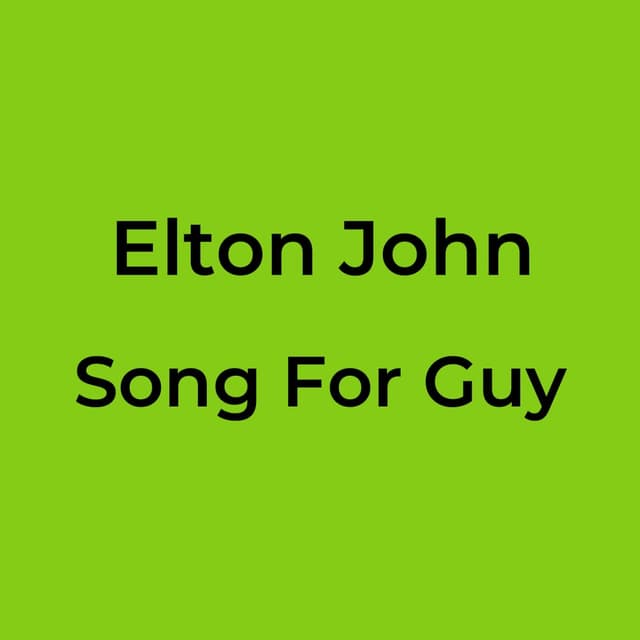 Song For Guy
