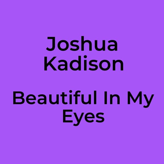 Beautiful In My Eyes