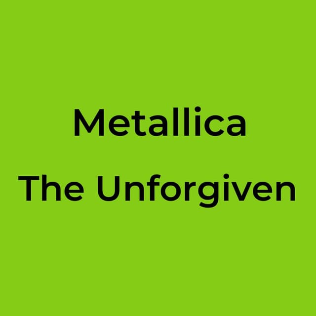 The Unforgiven