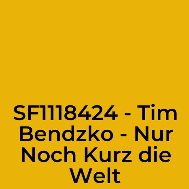 SF1118424 - Tim Bendzko - Nur Noch Kurz die Welt Retten.mp4