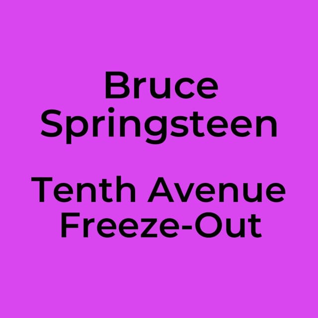 Tenth Avenue Freeze-Out