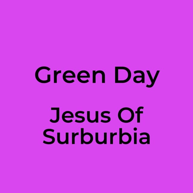 Jesus Of Surburbia