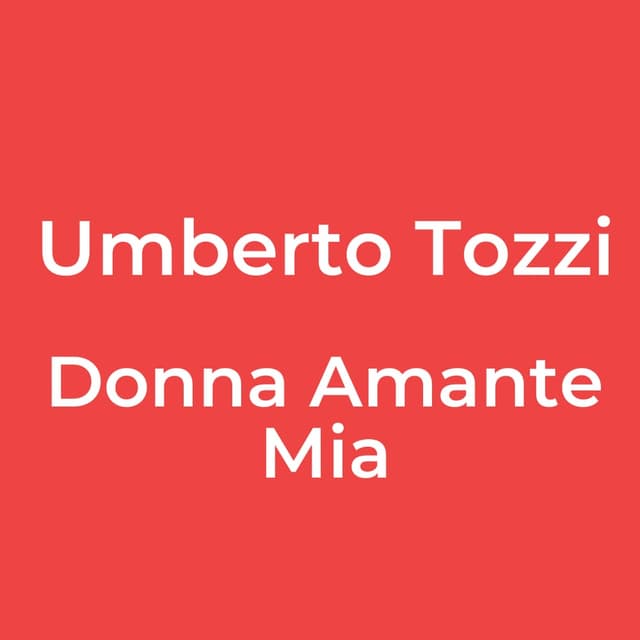 Donna Amante Mia