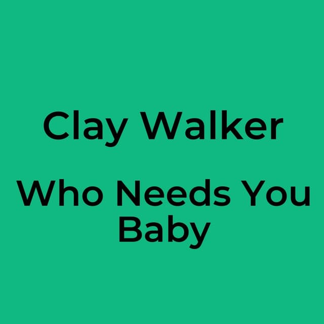 Who Needs You Baby