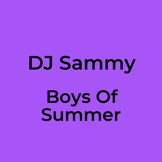 Boys Of Summer