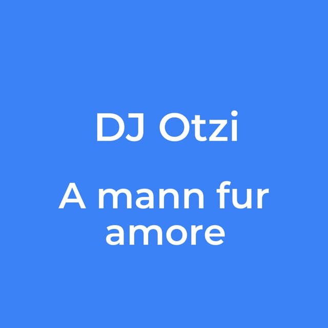 A mann fur amore