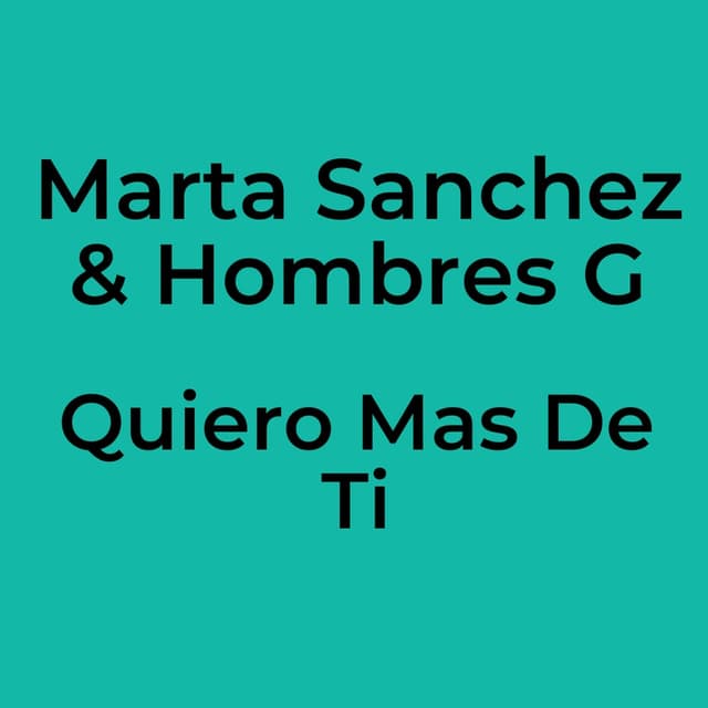 Quiero Mas De Ti