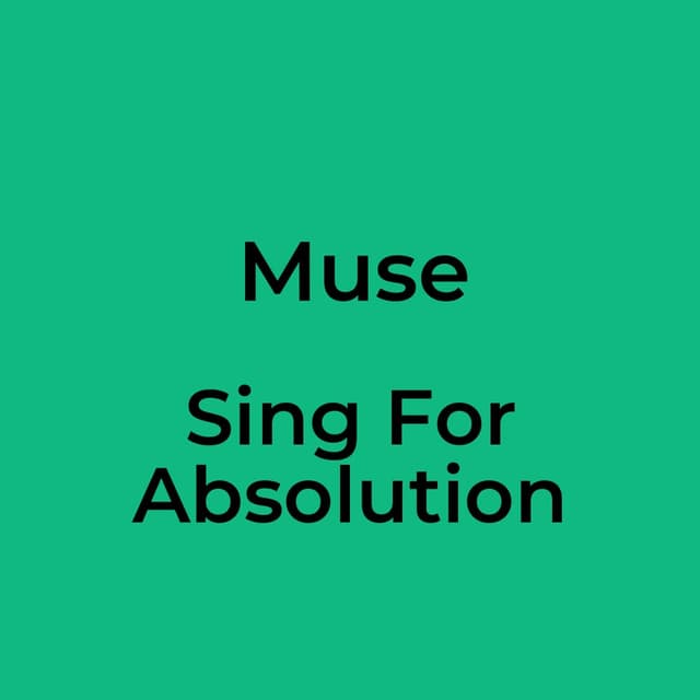 Sing For Absolution