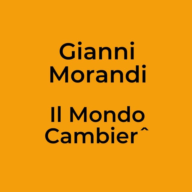 Il Mondo Cambierˆ