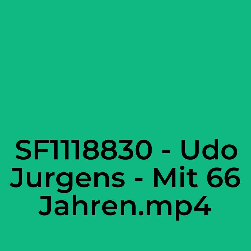 null - SF1118830 - Udo Jurgens - Mit 66 Jahren.mp4
