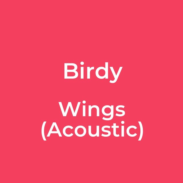 Wings (Acoustic)
