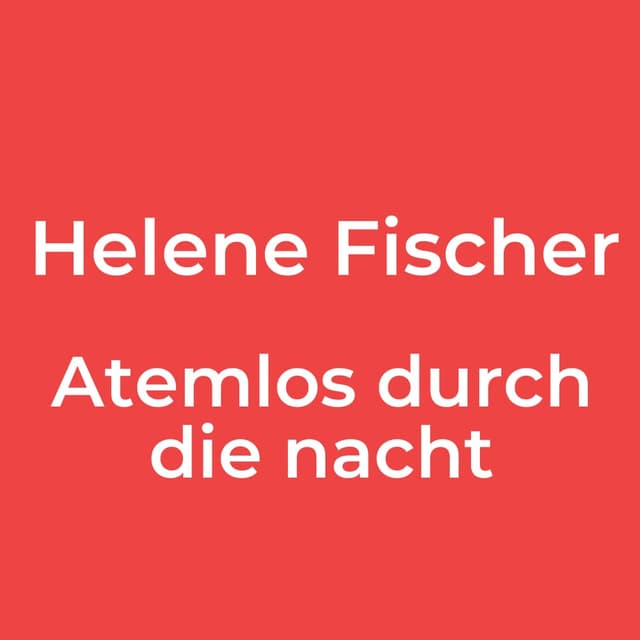 Atemlos durch die nacht