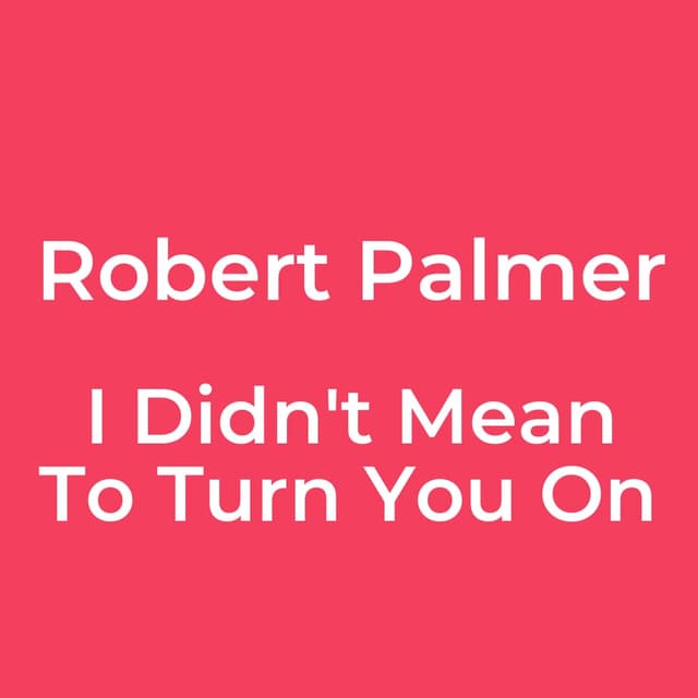 I Didn't Mean To Turn You On