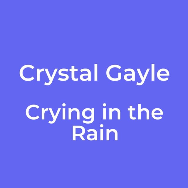 Crying in the Rain