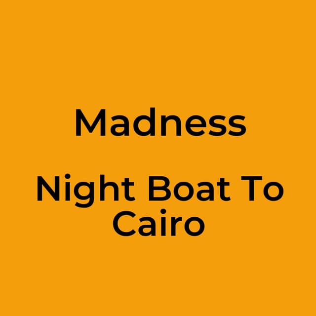 Night Boat To Cairo