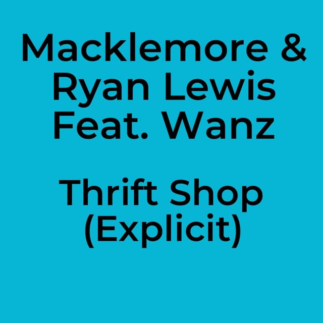 Thrift Shop (Explicit)