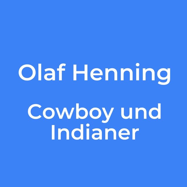 Cowboy und Indianer