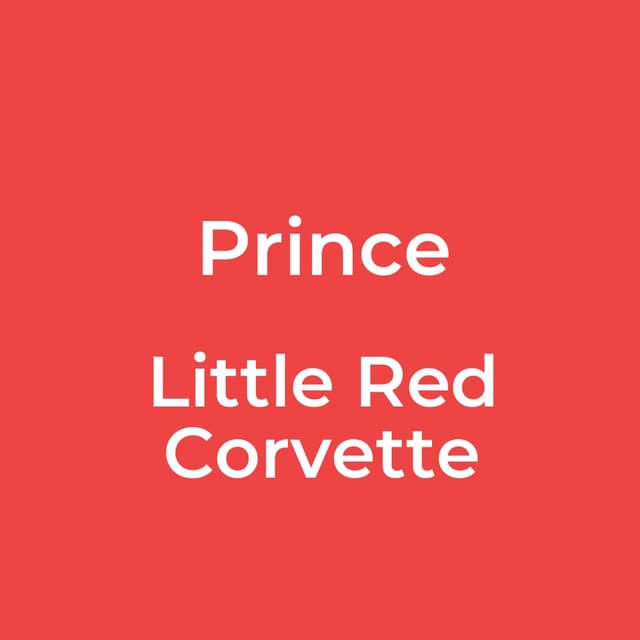 Little Red Corvette