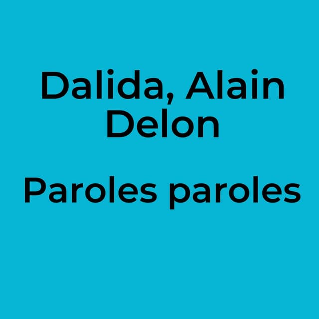 Paroles paroles