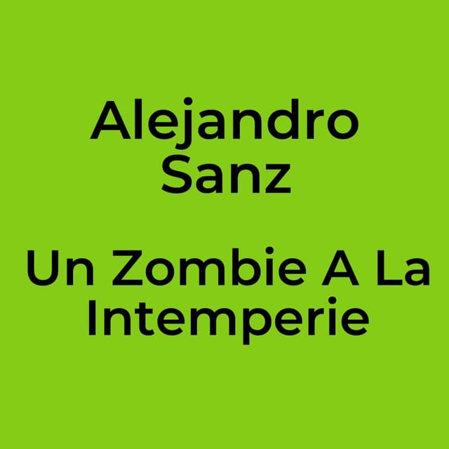 Un Zombie A La Intemperie