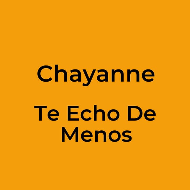Te Echo De Menos