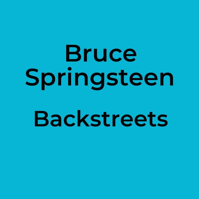 Backstreets