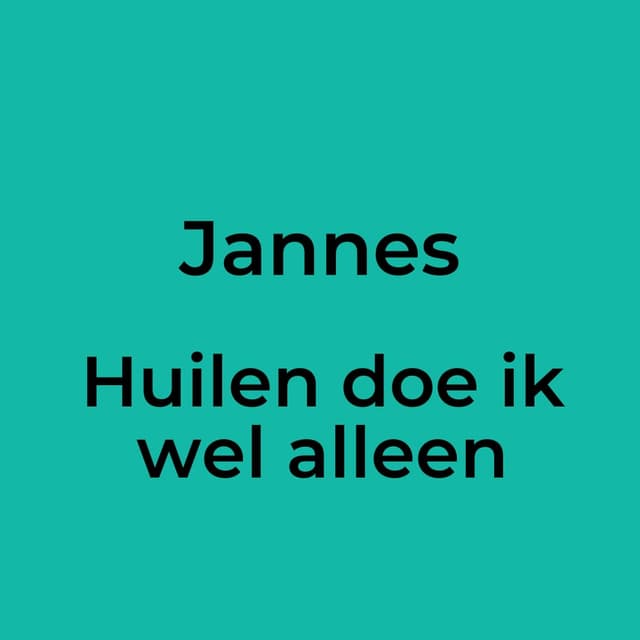 Huilen doe ik wel alleen