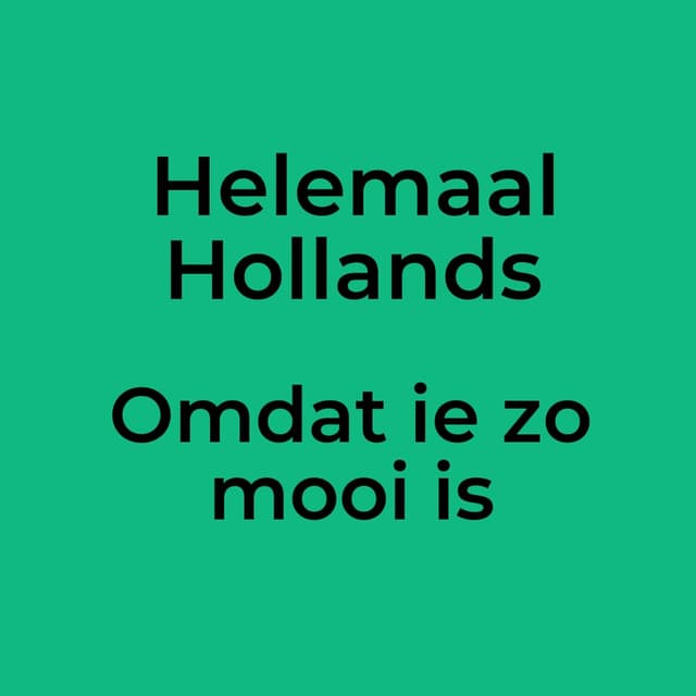Omdat ie zo mooi is