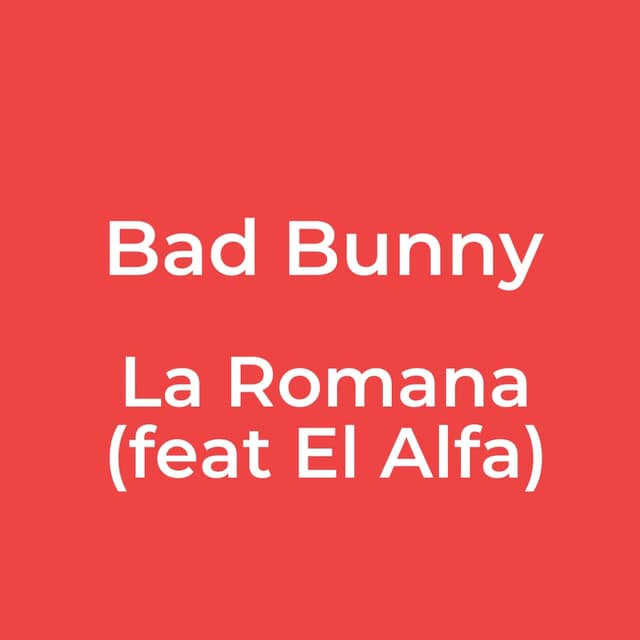La Romana (feat El Alfa)