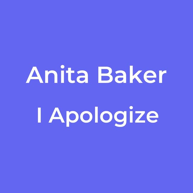 I Apologize