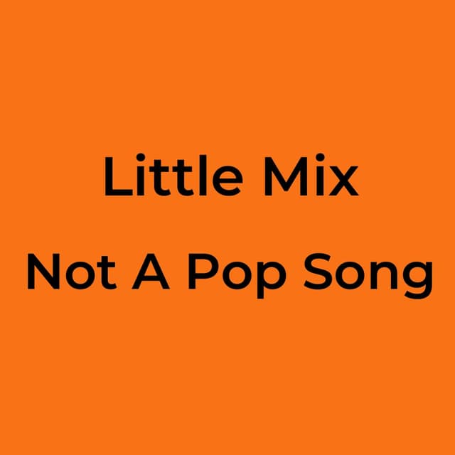 Not A Pop Song