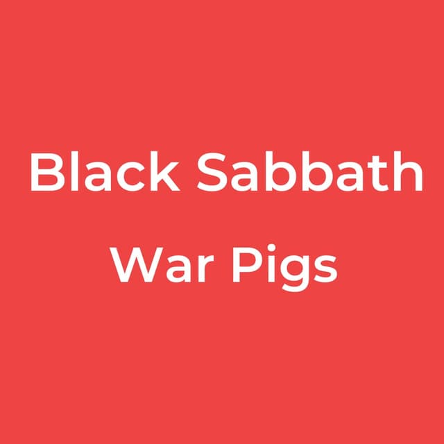 War Pigs
