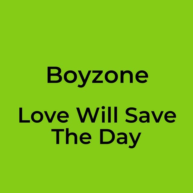 Love Will Save The Day