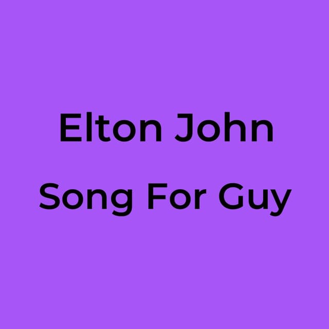 Song For Guy