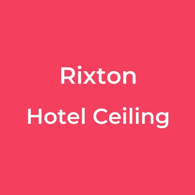 Hotel Ceiling