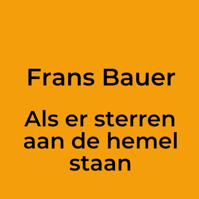 Als er sterren aan de hemel staan