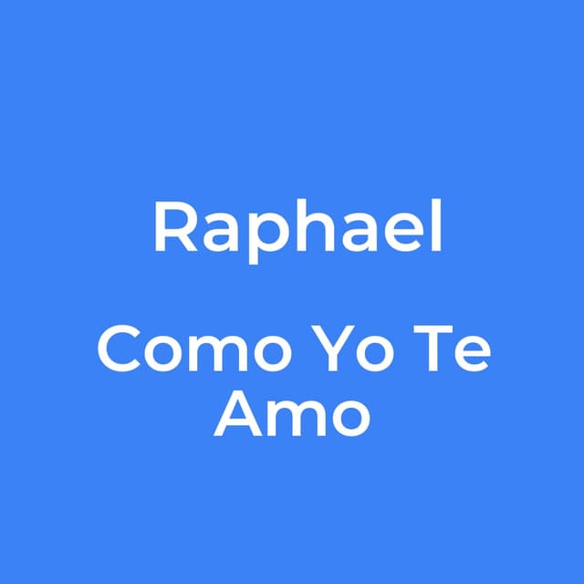 Como Yo Te Amo