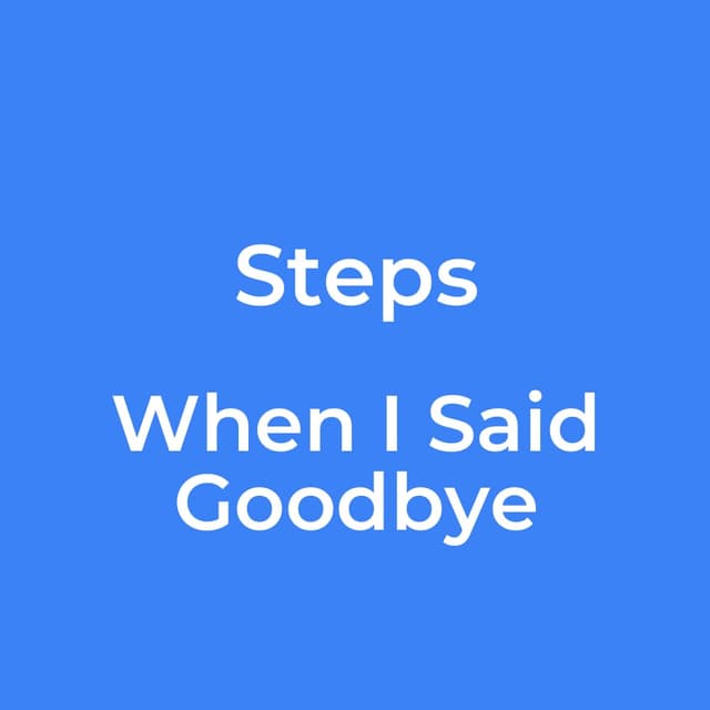 When I Said Goodbye