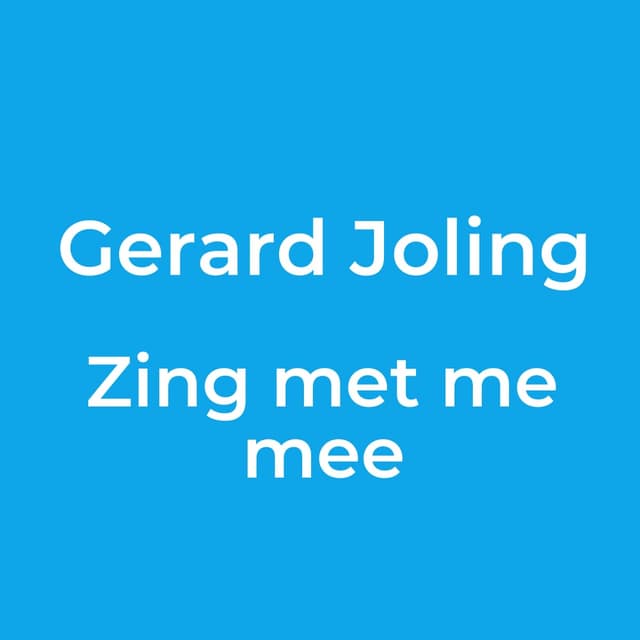Zing met me mee