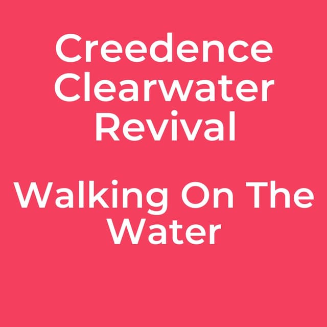 Walking On The Water