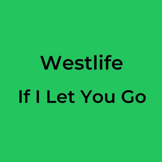 If I Let You Go