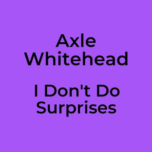 I Don't Do Surprises