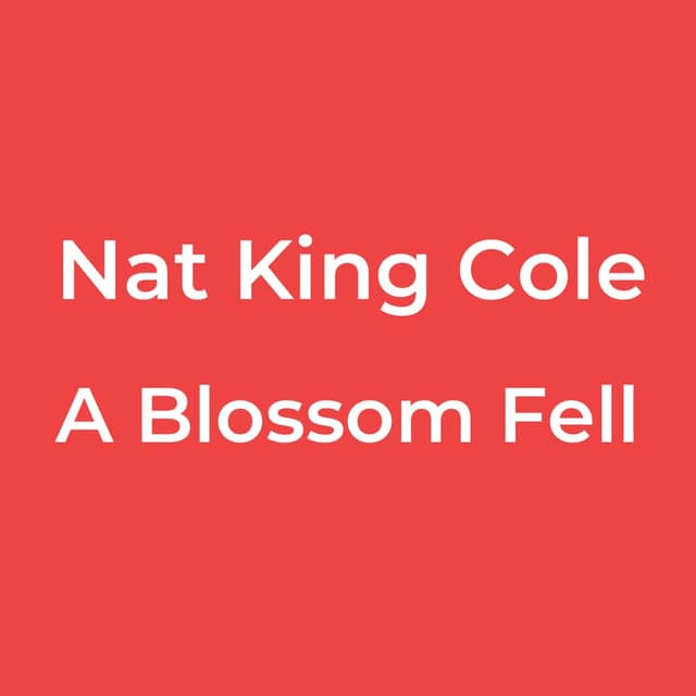 A Blossom Fell