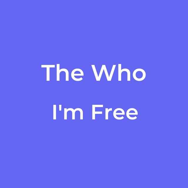 I'm Free