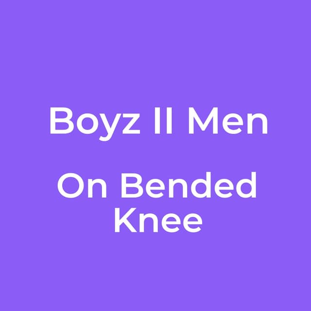 On Bended Knee