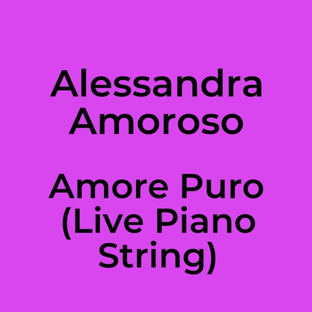 Amore Puro (Live Piano String)